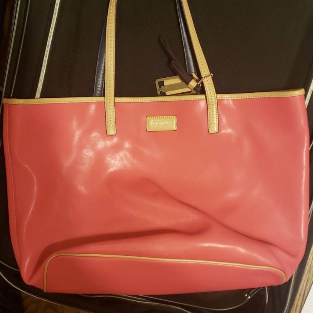 Coach Park metro leather tote
